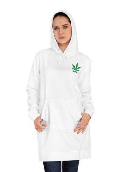 ‘Merica Peace Sign Hoodie Dress – Patriotic Women’s Pullover for 4th of July