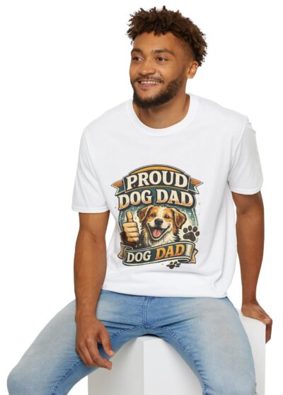 Proud Dog Dad T-Shirt — Cute Thumbs-Up Dog Graphic Shirt for Dog Lovers